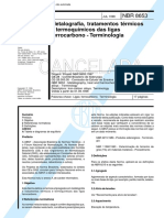 NBR 08653 TB 249 - Metalografia Tratamentos Termicos e Termoquimicos Das Ligas Ferrocarbono - Ter PDF