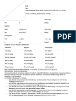 Present Continuous: Participle" Del Verbo Principal