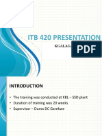 Industrial Training Presentation - 19 Sept 2016