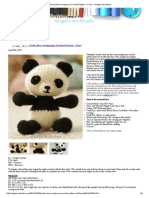 Panda Bear Amigurumi Crochet Pattern - Free! - Angie's Art Studio