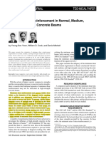 Minimum Shear Reinforcement in Normal, Medium, and High-Strength Concrete Beams