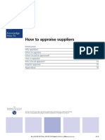 How To Appraise Suppliers PDF