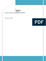 Position Paper: Should Capital Punishment Be Given?