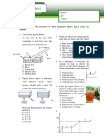 Pre-Test & Post-Test: Guide: Choose The Answers in Each Question Below, by A Cross (X) Mark!