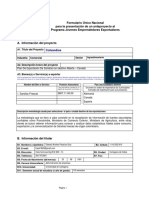 Formulario Plan de Exportación