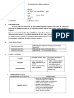 Programación Curricular 5to