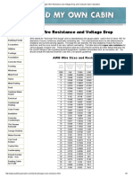 Copper Wire Resistance and Voltage Drop and Conductor Size Calculators