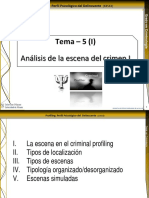 Tema 5 (I) - Analisis de La Escena Del Crimen I