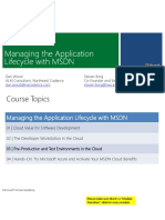 Managing The Application Lifecycle With MSDN