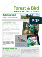 January 2010 Horowhenua, Royal Forest and Bird Protecton Society Newsletter