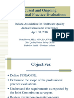 Focused and Ongoing Professional Practice Evaluations