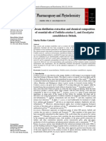 Steam Distillation Extraction and Chemical Composition of Essential Oils of Toddalia Asiatica L. and Eucalyptus