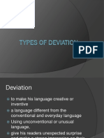 Types of Deviation