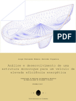 Analise e Desenvolvimento de Uma Estrutura Monocoque para Um Veiculo de Elevada Eficiencia Energetica