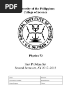 First Problem Set 2nd Sem AY1718