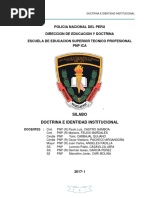 Silabo Desarrollado de La Asignatura de Doctrina e Identidad Institucional Al 16ene2018