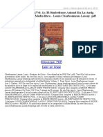 El Bestiario de Cristo (Vol 1) El Simbolismo Animal en La Antig ÜEdad Y en La Edad Media