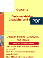 Decision Making, Creativity, and Ethics