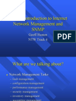 A Brief Introduction To Internet Network Management and SNMP