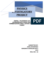 Physics Investigatory Project: Topic:-To Design An Appropriate Logic Gate Combination For A Given Truth