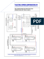 Diagrama de Conexiones de Proteccion de Temperatura de Trafo Seco