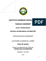 Verificacion de Sensores