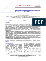 Effectiveness of Deep Breathing Versus Segmental Breathing Exercises On Chest Expansion in Pleural Effusion