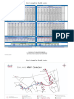 SmartCart Shuttle Departure Schedules and Campus Map