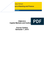 FINS1612 Capital Markets and Institutions S12015