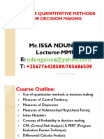 Quantitative Techniques For Mba and Cpa by Issa Ndungo