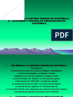 Historia Agraria en Guatemala