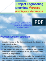 Process Location and Layout Decisions: Chemical Project Engineering and Economics