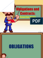 Obligations and Contracts:: Essential Notes