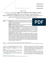 Efficacy of Adjuvant Weight Loss Medication 2018 Surgery For Obesity and Re