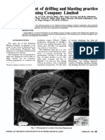 The Development of Drilling and Blasting Practice at Palabora Mining Company Limited