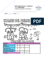 Examen Bloque 3 Primer Grado