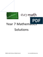 Ezy Math Tutoring - Year 7 Answers