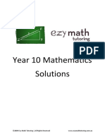 Ezy Math Tutoring - Year 10 Answers