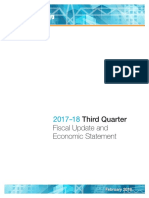 2017-18 Third Quarter Report Fiscal Update