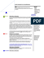 Circumference Lesson Plan