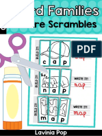 Word Family Picture Scrambles Free Sampler