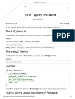 MongoDB Query Document PDF