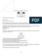 Lista de Exercícios de Química 3 Ano Pilhas