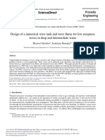 Design of A Numerical Wave Tank and Wave Ume For Low Steepness Waves in Deep and Intermediate Water