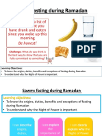 Sawm: Fasting During Ramadan: Starter: Make A List of