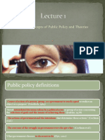 Basic Concepts of Public Policy and Theories