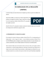 Elementos Esenciales de La Relacion Laboral