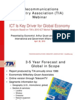 ICT Is Key Driver For Global Economy: Telecommunications Industry Association (TIA) Webinar