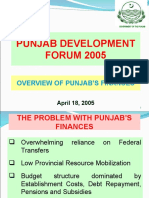 Punjab Development FORUM 2005: Overview of Punjab'S Finances