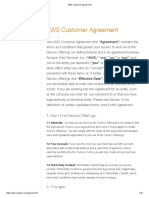 AWS Customer Agreement